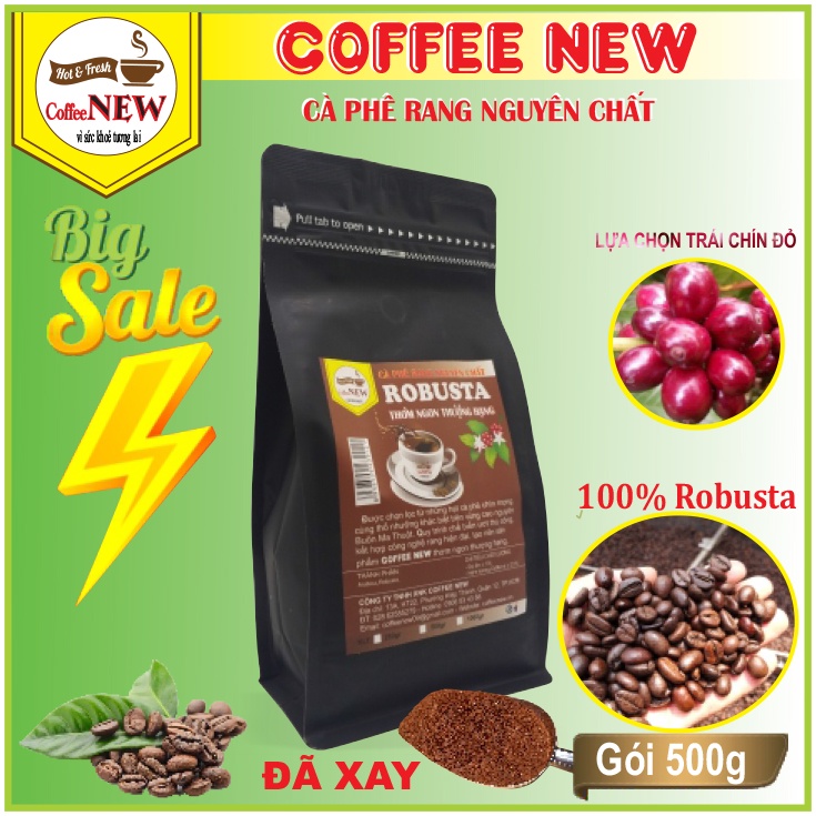 500g Cafe Robusta Nguyên Chất-Loại Đặc Biệt-Thể Chất Mạnh-Hương Thơm Nồng-Hậu Đậm-Vị Đắng-Coffee New | BigBuy360 - bigbuy360.vn