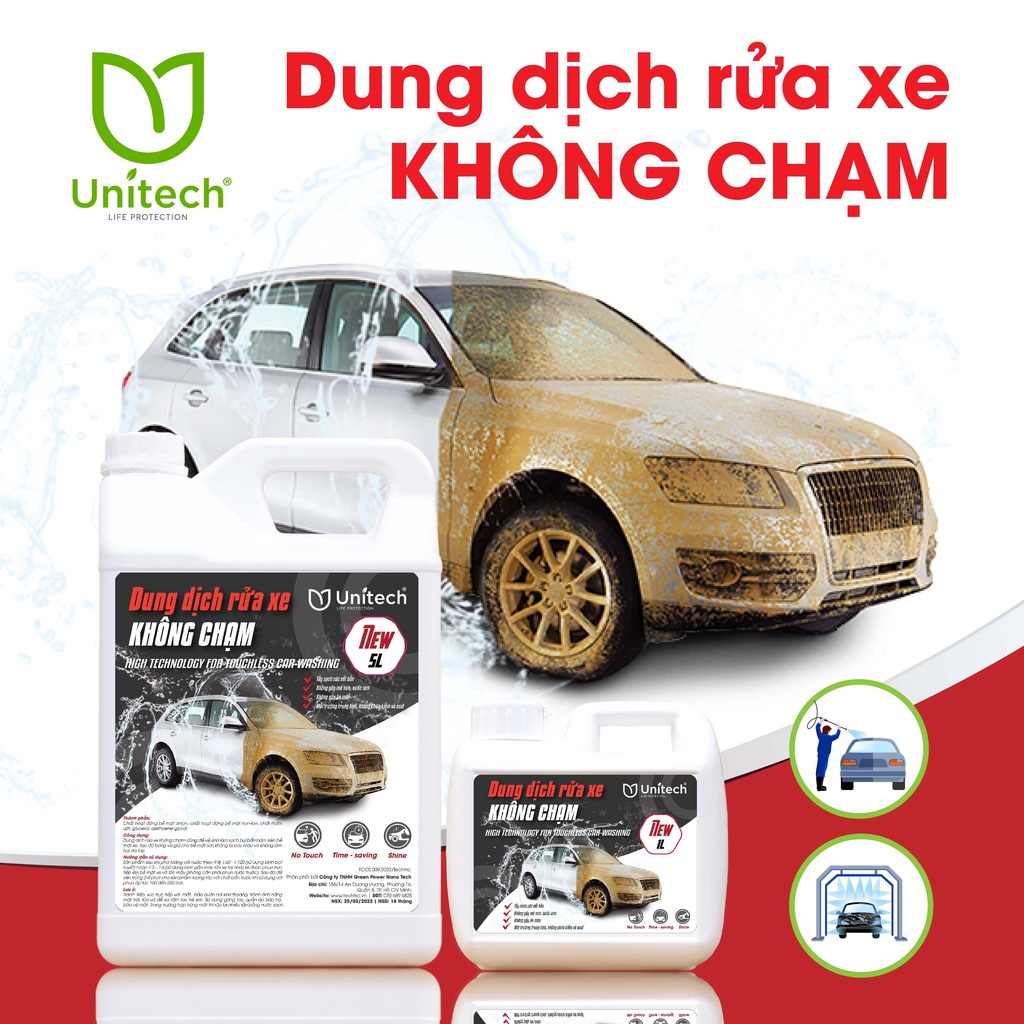 Nước rửa xe không chạm Vũ Gia Auto đậm đặc tỉ lệ 1:60 (5 lít) - Hương thơm dễ chịu, hiệu quả nhanh chóng