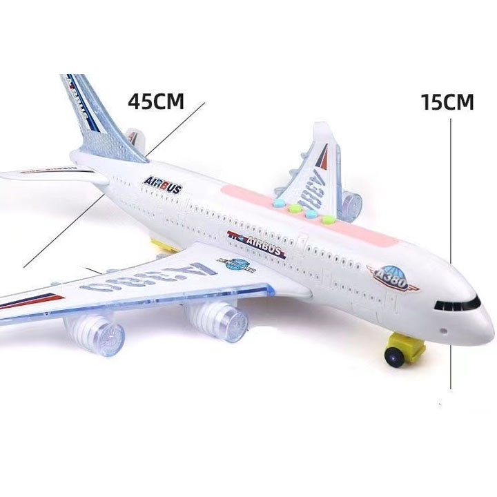 Máy Bay A380 Size 45Cm Biết Hát , Phát Nhạc