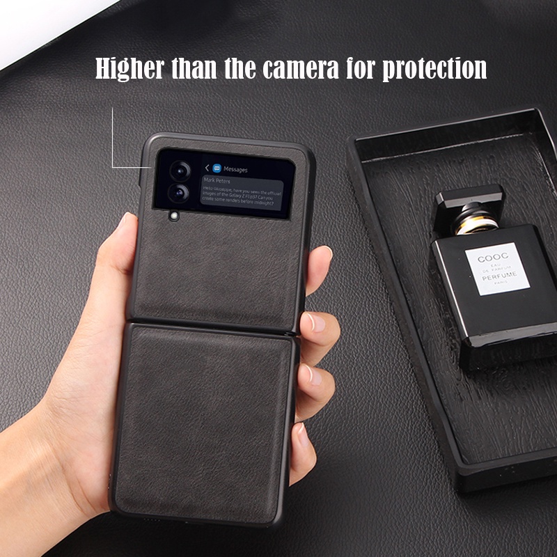 Bao da điện thoại nắp gập cứng cho Samsung Galaxy Z Fold 3 Z Fold 2 Fold 1 Z Flip 3 Z Flip 5g
