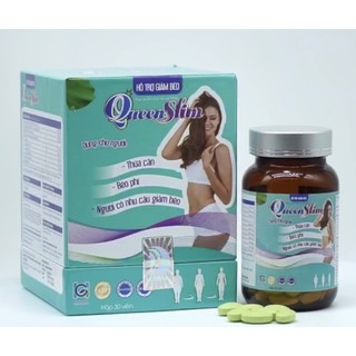 Giảm Cân An Toàn Dòng Cao Cấp  QUEEN SLIM - Hộp 30 Viên -Hỗ trợ giảm béo.