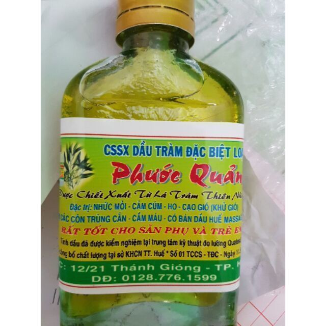 Tinh dầu tràm Phước Quảng loại 1 cực xịn nguyên chất 100ml -Gía Sốc