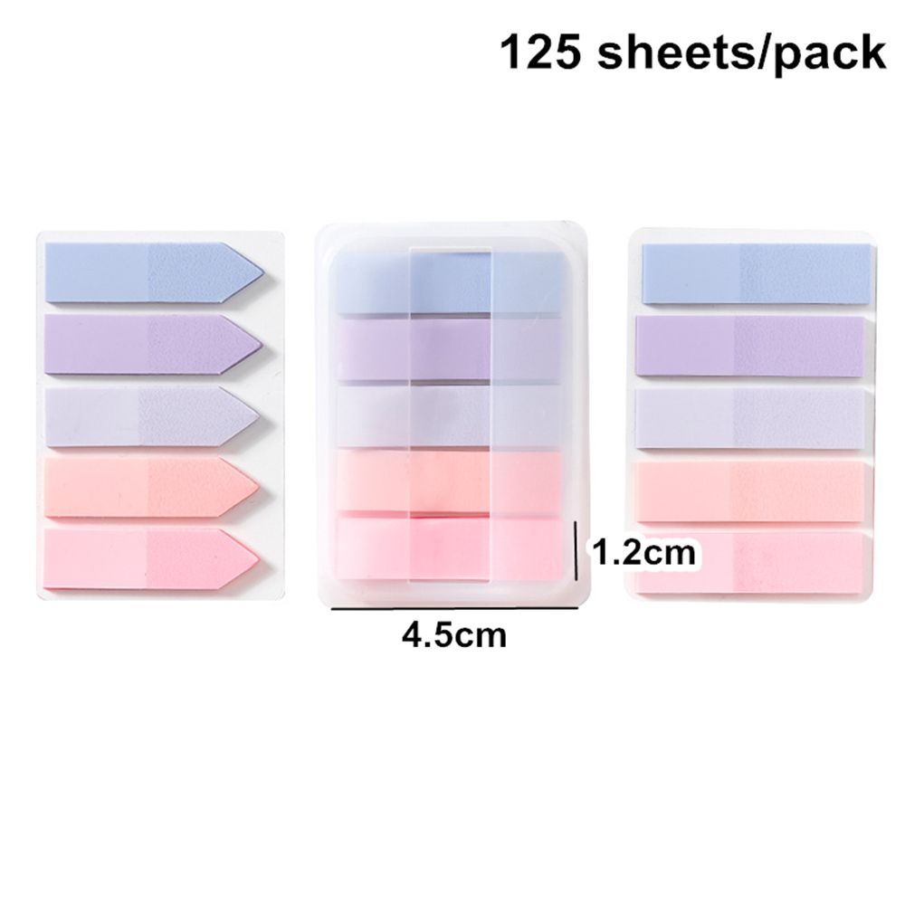 Set 125 tờ giấy ghi chú màu kẹo đánh dấu trang sách tiện dụng cho học tập
