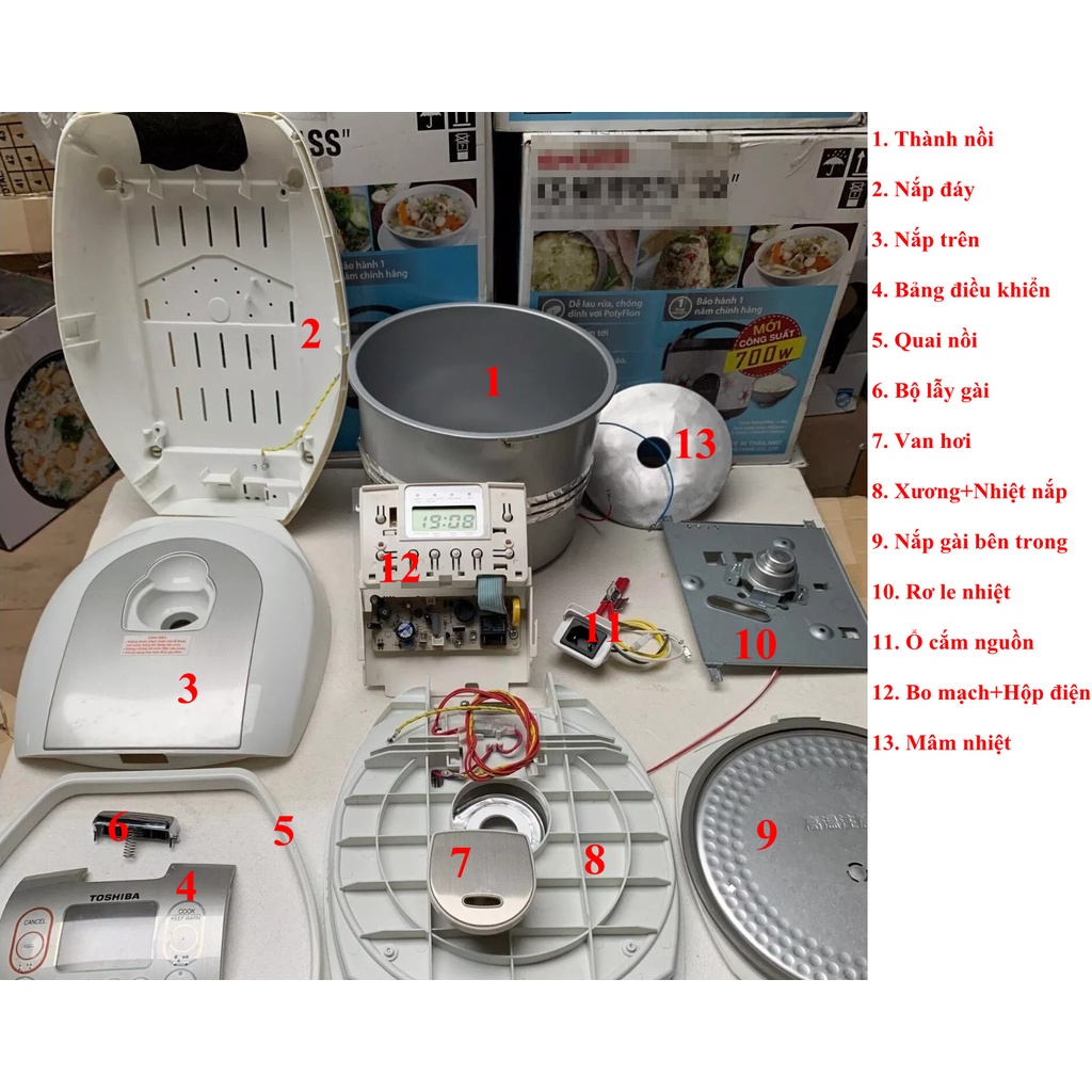LINH PHỤ KIỆN NỒI CƠM 18NMF CHÍNH HÃNG TOSHIBA