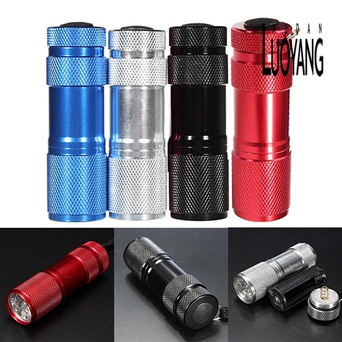Đèn Pin Mini 9 Bóng LED UV Siêu Sáng