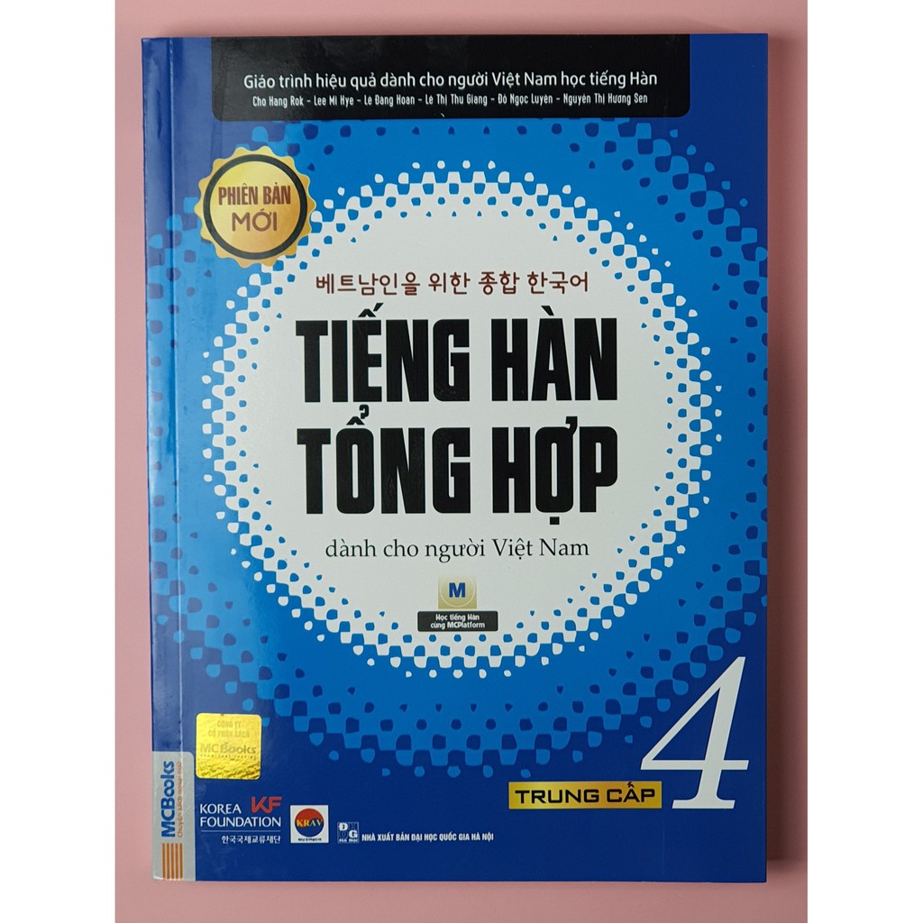 Sách - Trọn Bộ Giáo Trình Tiếng Hàn Tổng Hợp Trung Cấp Tập 4 Bản Đen Trắng (SGK + SBT)