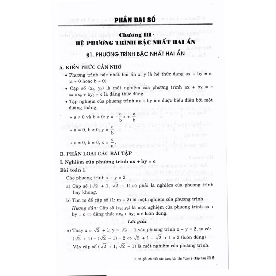 Sách - Phân Loại Giải Chi Tiết Các Dạng Bài Tập Toán 9 Tập 2 - HA