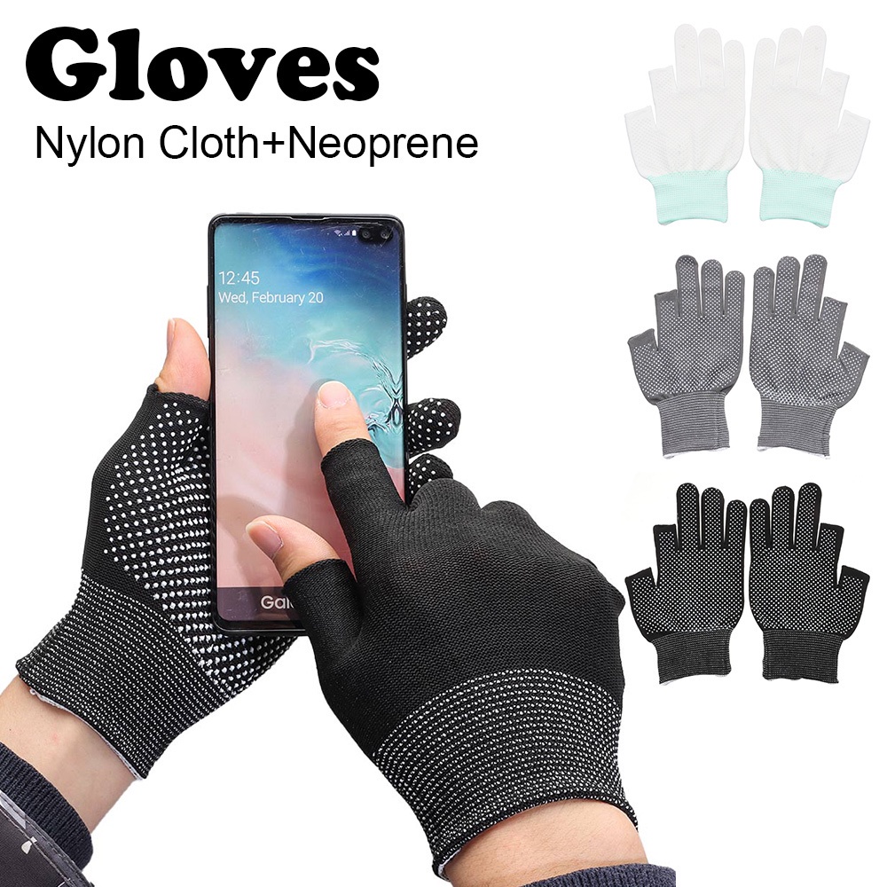 Găng Tay Lái Xe Nửa Ngón Chống Trượt Thoáng Khí Cho Nam Nữ