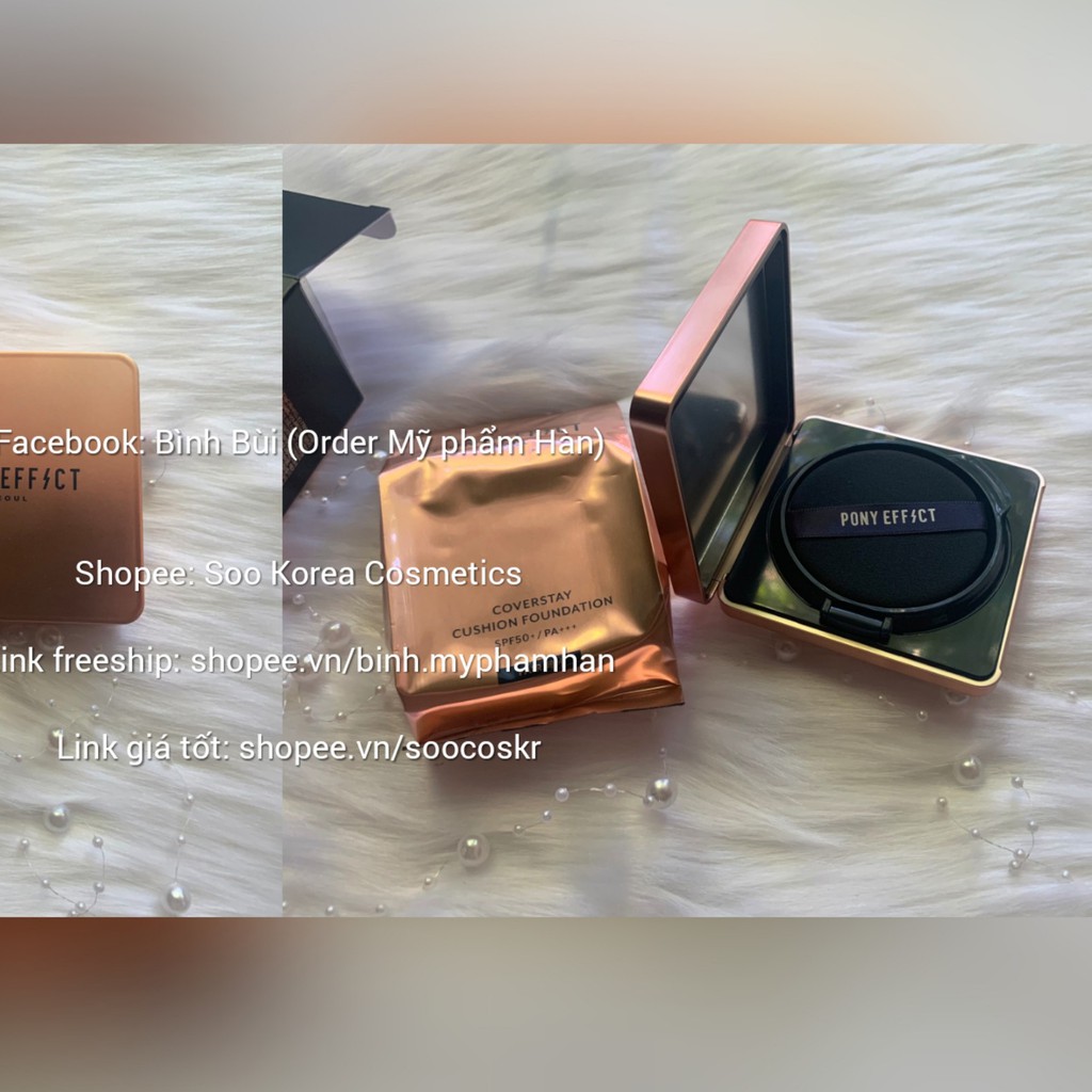 [AUTH] Phấn nước kiềm dầu Pony Effect Coverstay Cushion Foundation (tách set) | BigBuy360 - bigbuy360.vn