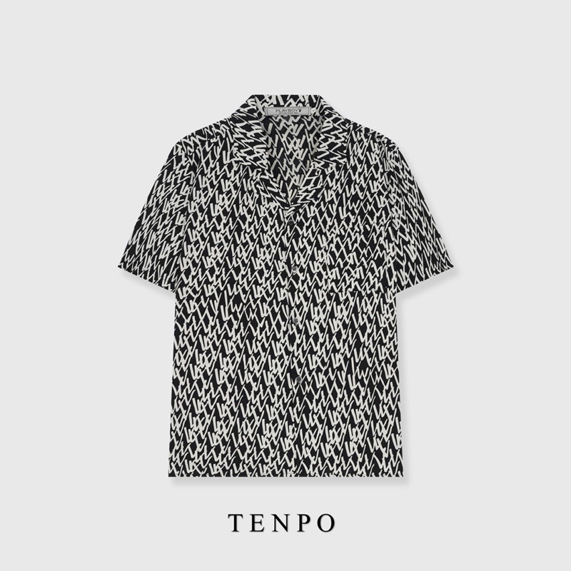 Áo sơmi cộc tay TENPO hoạ tiết | Cuban shirt nam hot hit