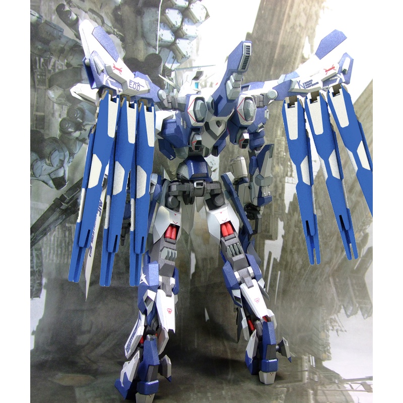 Mô hình giấy 3D mô hình Gundam RX-93 tự cắt dán
