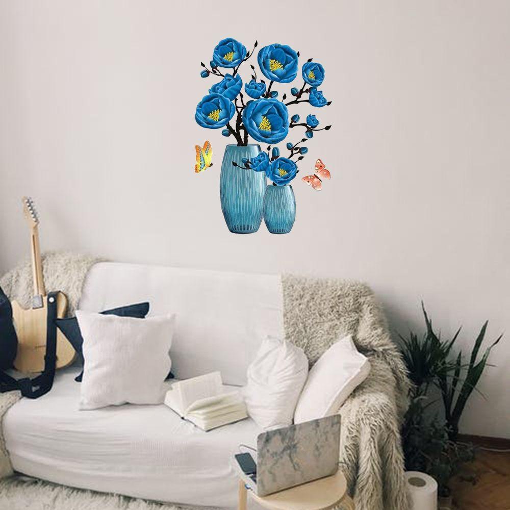 Augustine Bình Hoa 3D Tự Dính Hoạt Động Không Nhựa Dễ Lột Và Dính Thiết Kế Không Mùi Có Thể Tái Sử Dụng