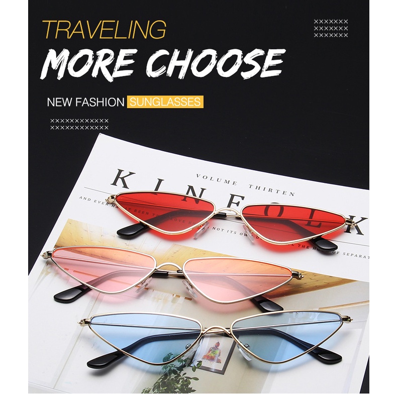 Kính mát mắt mèo nhiều màu sắc thời trang unisex năm 2021