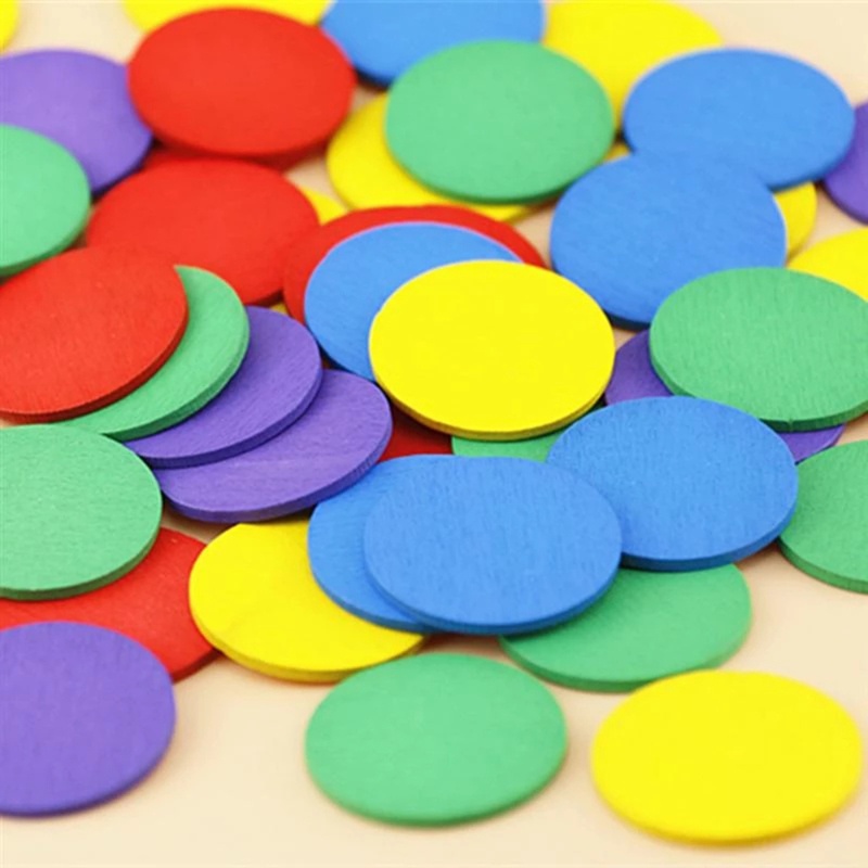 Bộ 50 chip đếm số học toán cho bé