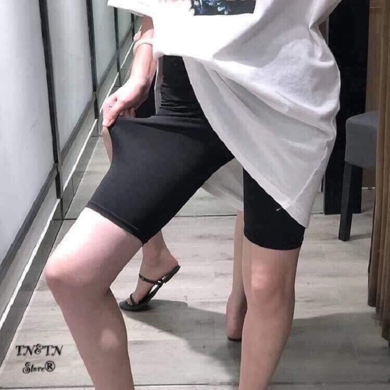 [Mẫu mới] Quần legging đùi siêu co dãn 💓 Freeship 💓 Quần đùi legging free size 2021 | BigBuy360 - bigbuy360.vn