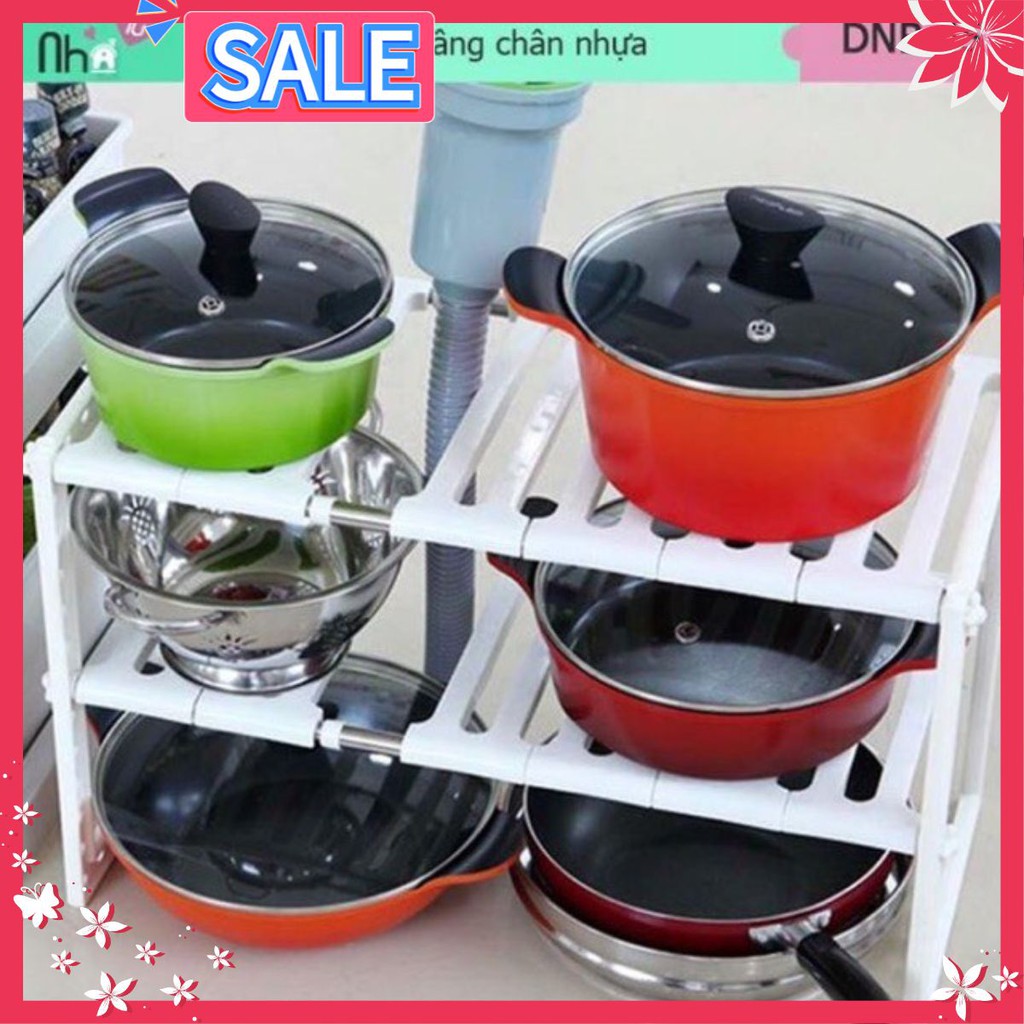 (SIÊU SALE) KỆ ĐỂ ĐỒ GẦM BẾP 2 TẦNG (GIÁ TỐT) (FREE SHIP)