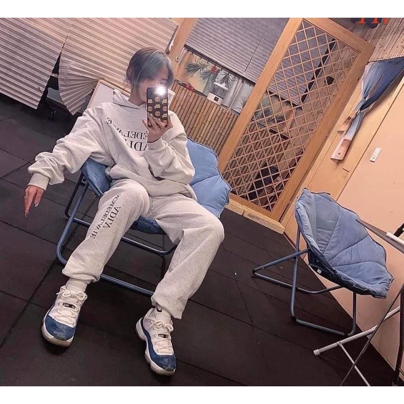 Bộ nỉ áo mũ Cotton ADL.V H2B