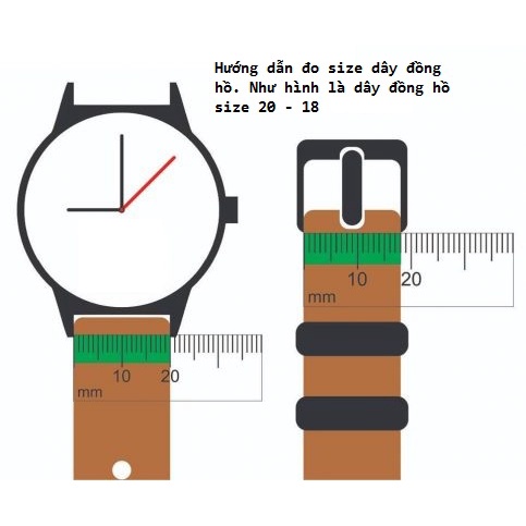 Dây da đồng hồ Vnstrap dây đồng hồ 18mm 20mm 22mm handmade da bò đeo gia xịn cao cấp đẹp giá rẻ nhập khẩu 3 màu A32