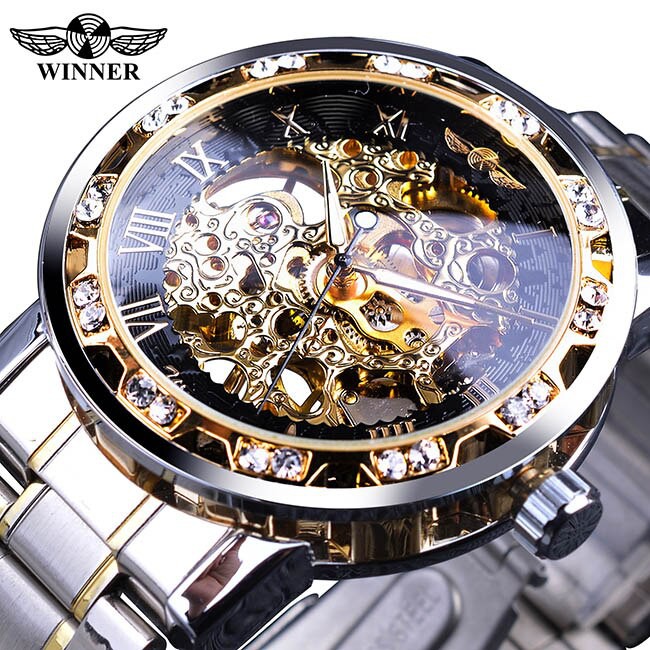 ĐỒNG HỒ CƠ NAM AUTOMATIC WINNER DÂY THÉP CAO CẤP | BigBuy360 - bigbuy360.vn