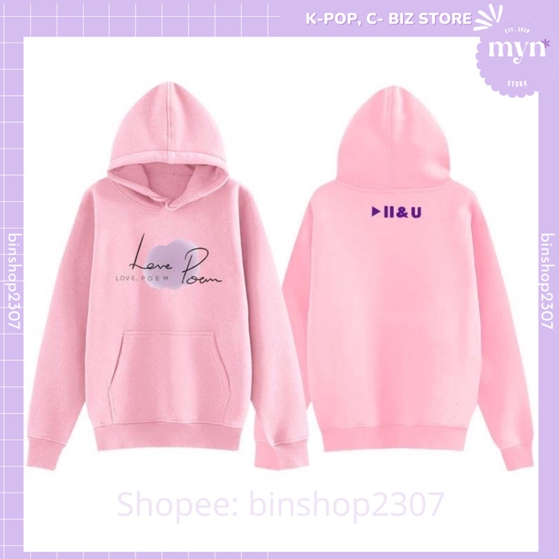 Áo Hoodie Nỉ Dài Tay MV Love Poem IU Nam Nữ Đủ Size