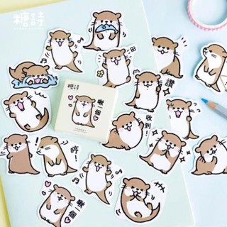 Bộ 45 Sticker Rái Cá Dễ Thương E74