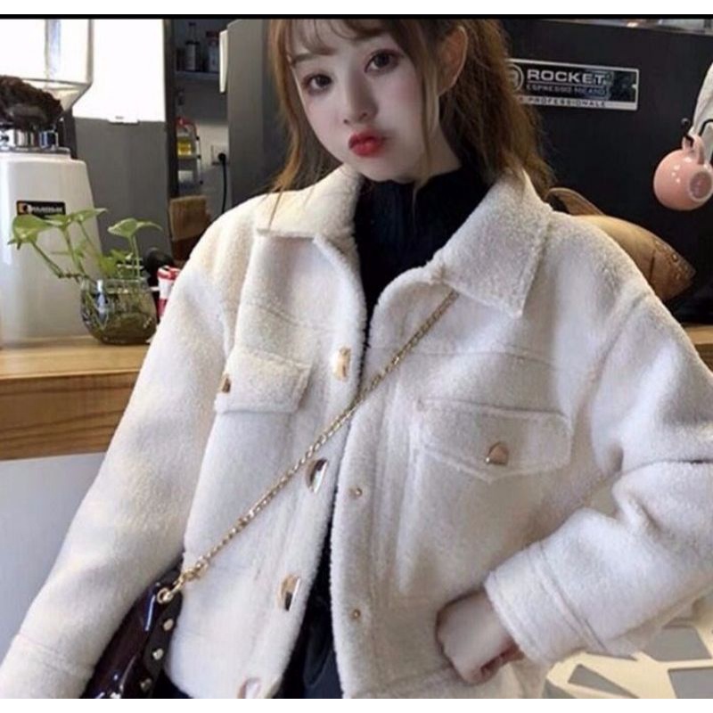 Áo khoác lông cừu Taobao