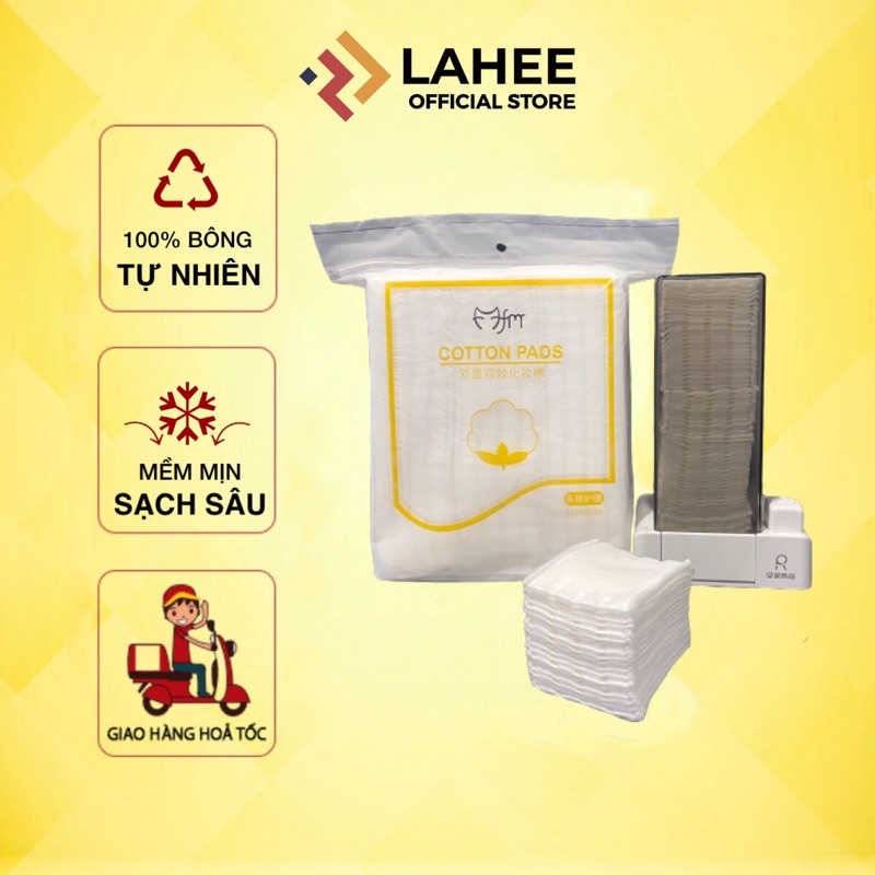 Bông tẩy trang 3 lớp Cotton Pads 222 miếng, bông tẩy trang Mofa Meiren - LAHEE BTT