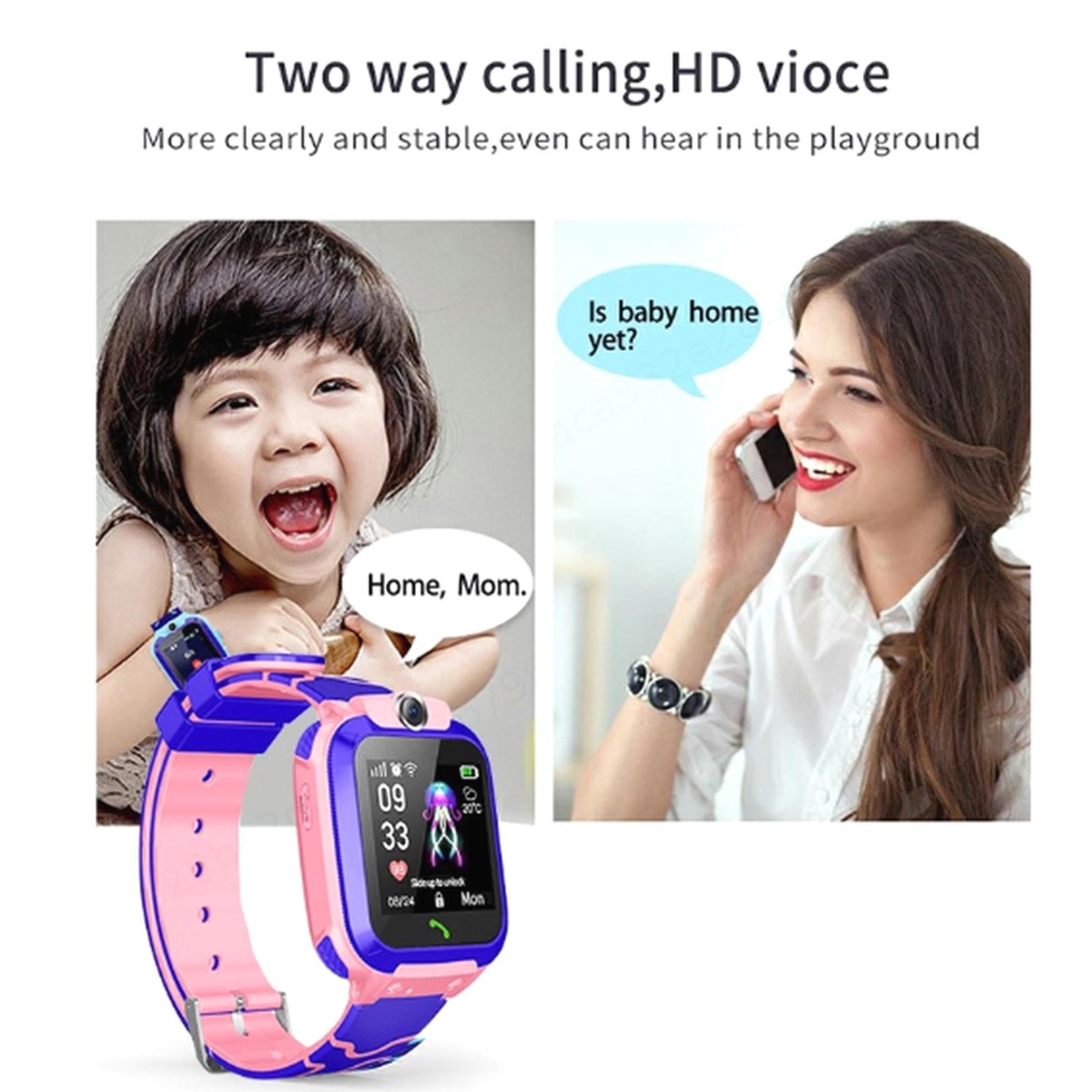 Q12 Jam Kids Smart Watch Children Waterproof Phone Watch Support SIM Card GPS SOS Dual Anti Lost Q12B