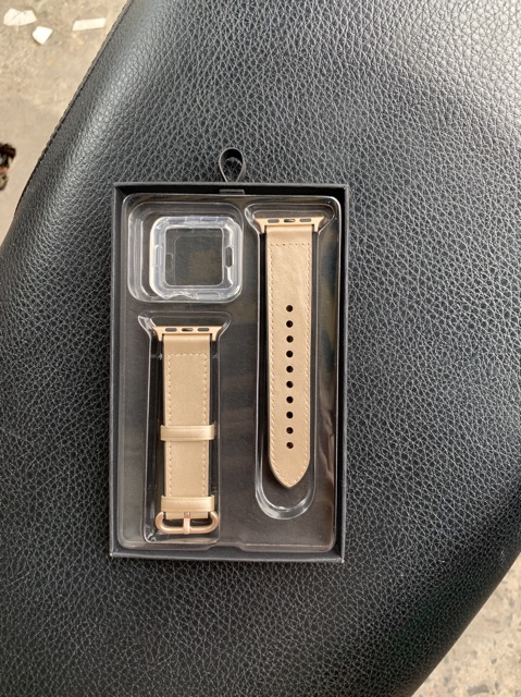 DÂY DA MIX CAO SU DÀNH CHO APPLE WATCH ( TẶNG KÈM ỐP VIỀN SILICON )