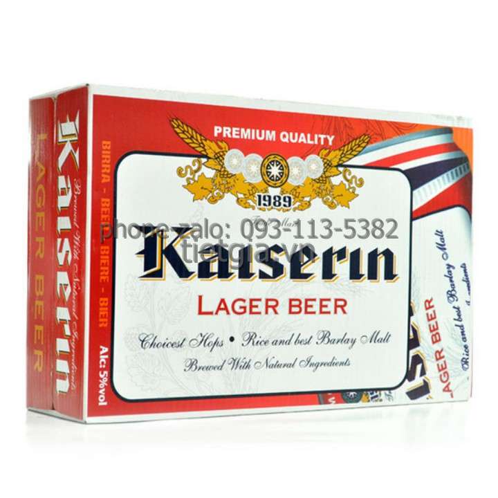 1 lon bia KAISERIN LAGER, thương hiệu Đức, 330ml