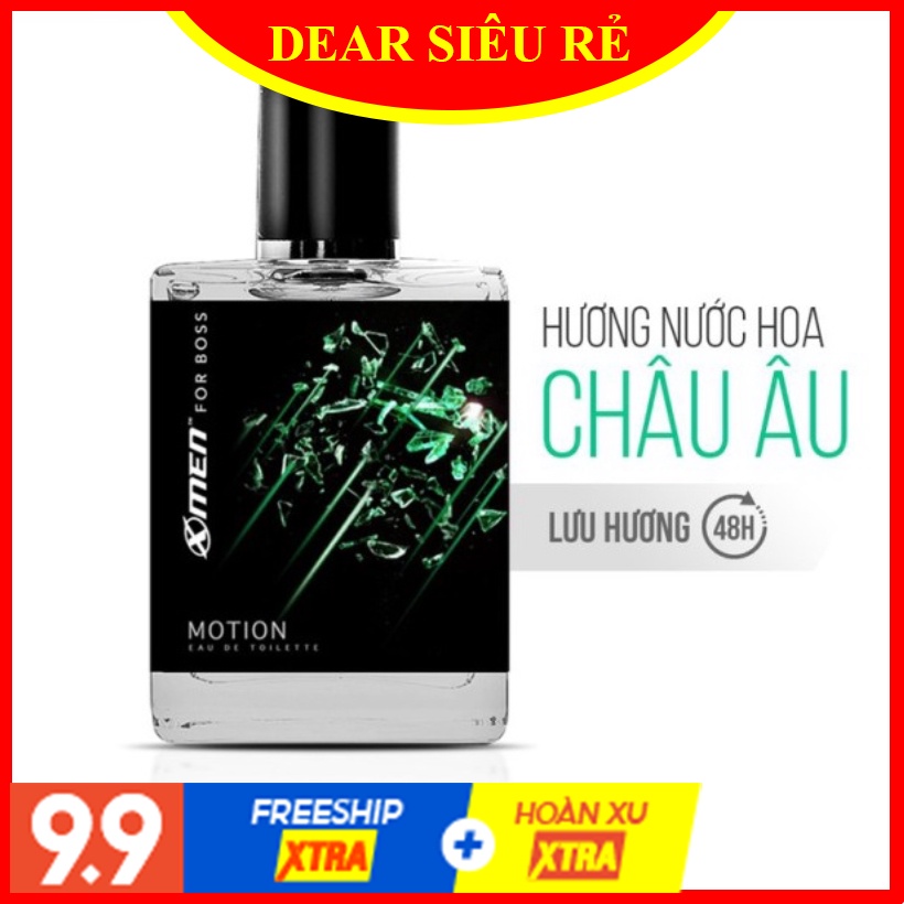 Nước hoa EDT X-Men for Boss Motion 49ml - Mùi hương năng động phóng khoáng