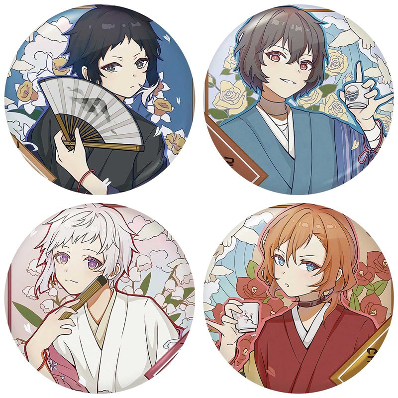 Ghim Cài Áo Phong Cách Anime Nakahara Nakaya Nakajima Atsushi Dazai Osamuu