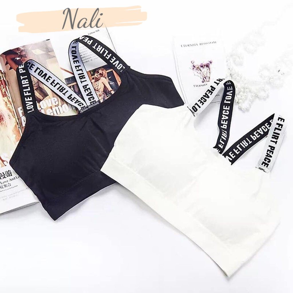 Áp bra tập gym,áo tập yoga, áo bralette đệm mút NL011