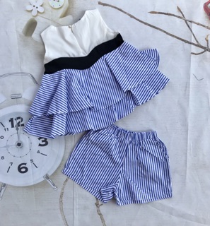 🍭 Bộ kate phối sọc cho bé 10-25kg