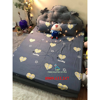 Ga Trải Giường Bọc Đệm,Drap 1m4x2m đệm dày 15cm,có chọn mẫu