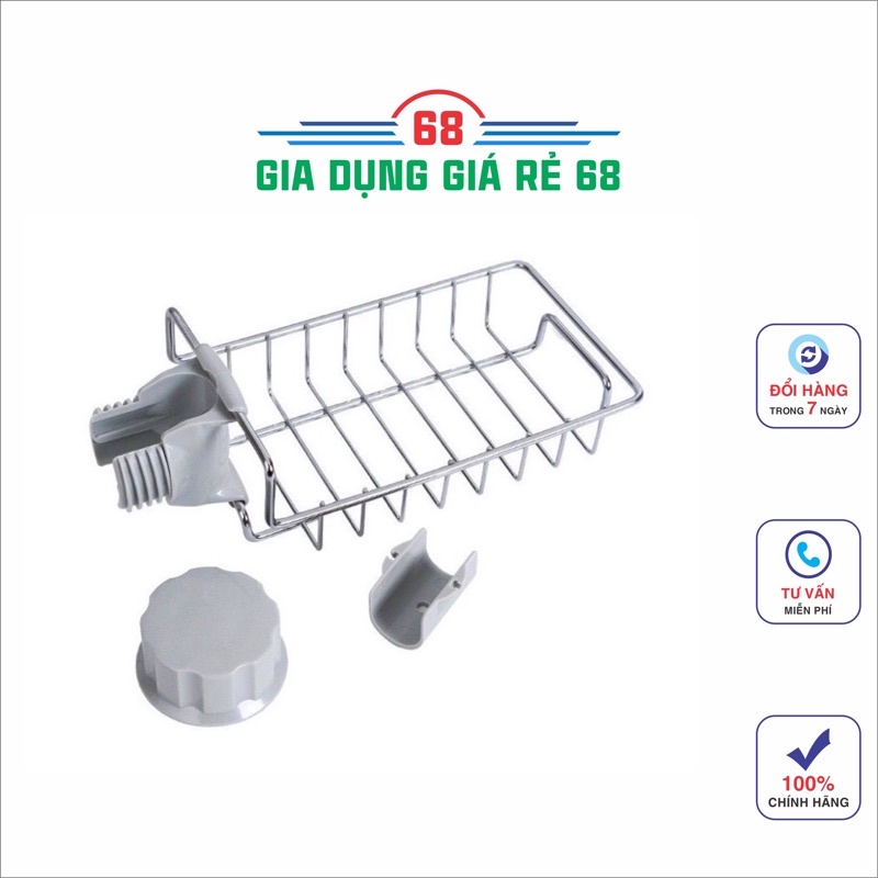 Giá Để Đồ Inox Cài Cạnh Vòi Nước Rửa Bát