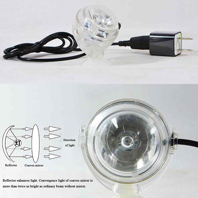 Đèn Led Tròn RX-M01 Cổng Sạc USB Cá , Hồ Thủy Sinh Ánh Sáng Cam