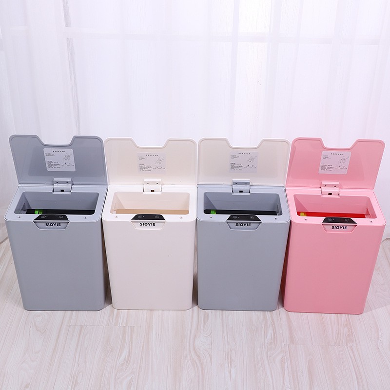 Thùng rác cảm ứng [HÀNG MỚI VỀ] thùng rác thông minh có nắp đóng mở tự động 3-5s, pin trâu_Vimart.vn