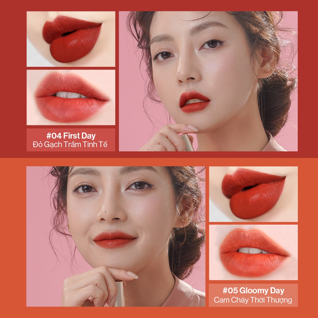 [Mã FMCGMALL -8% đơn 250K] Son kem lì Gilaa long wear lip cream (1.7g) - Minisize
