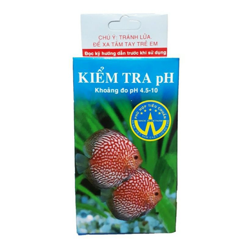 bộ kiểm tra PH hồ cá, bể cá, dung dịch test PH bể cá, hồ cá