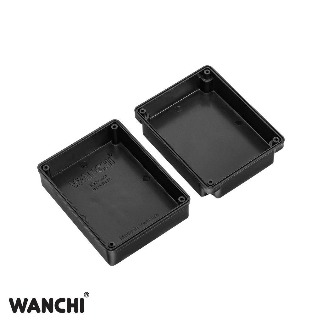 Hộp 110x90x55mm có tặng kèm ốc vít. Hộp nhựa đựng mạch điện tử