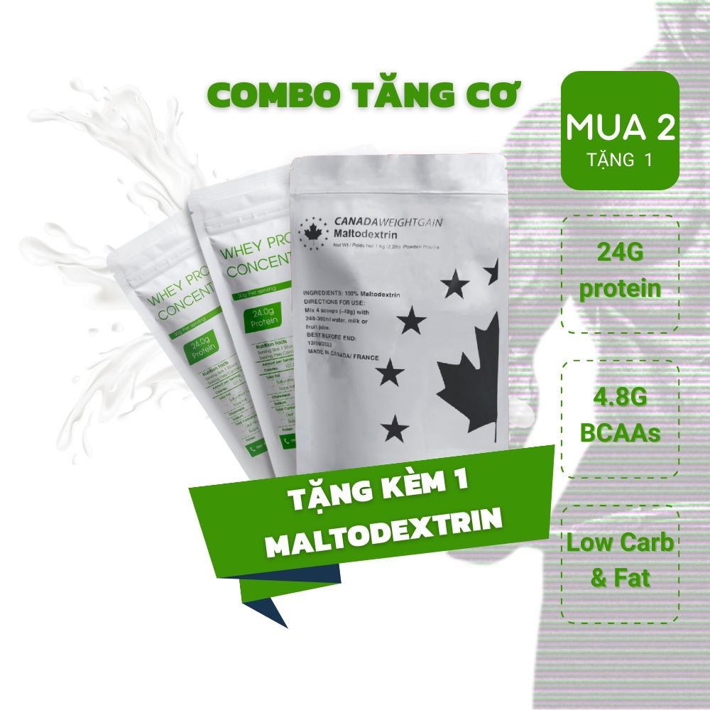 2KG Whey Protein Concentrate NZMP 80% - Sữa tăng cơ giảm mỡ bụng