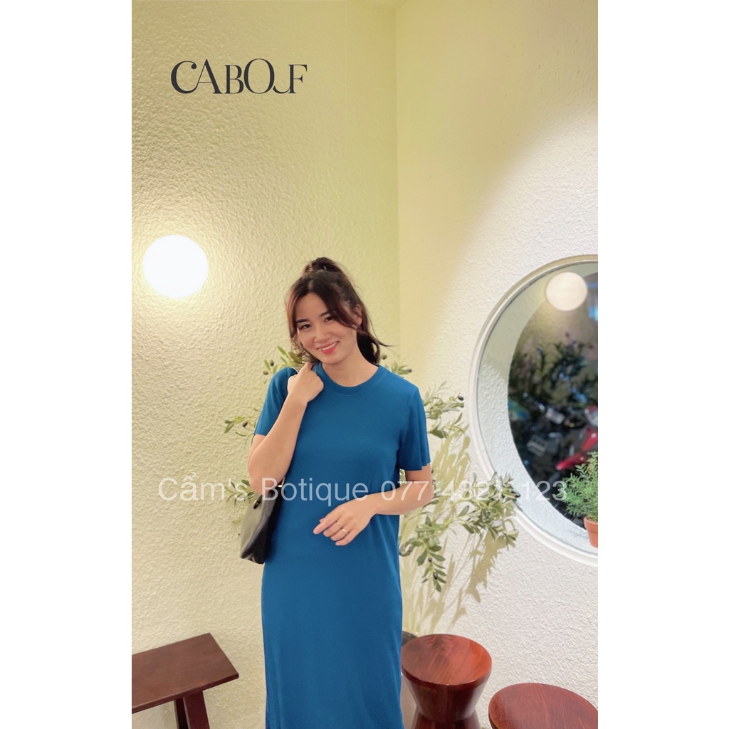 Đầm Suông Dài Cabouf Váy Suông Dáng Dài Cao Cấp Chất Thun Gân Nhiều Màu Freesize Thoải Mái D03