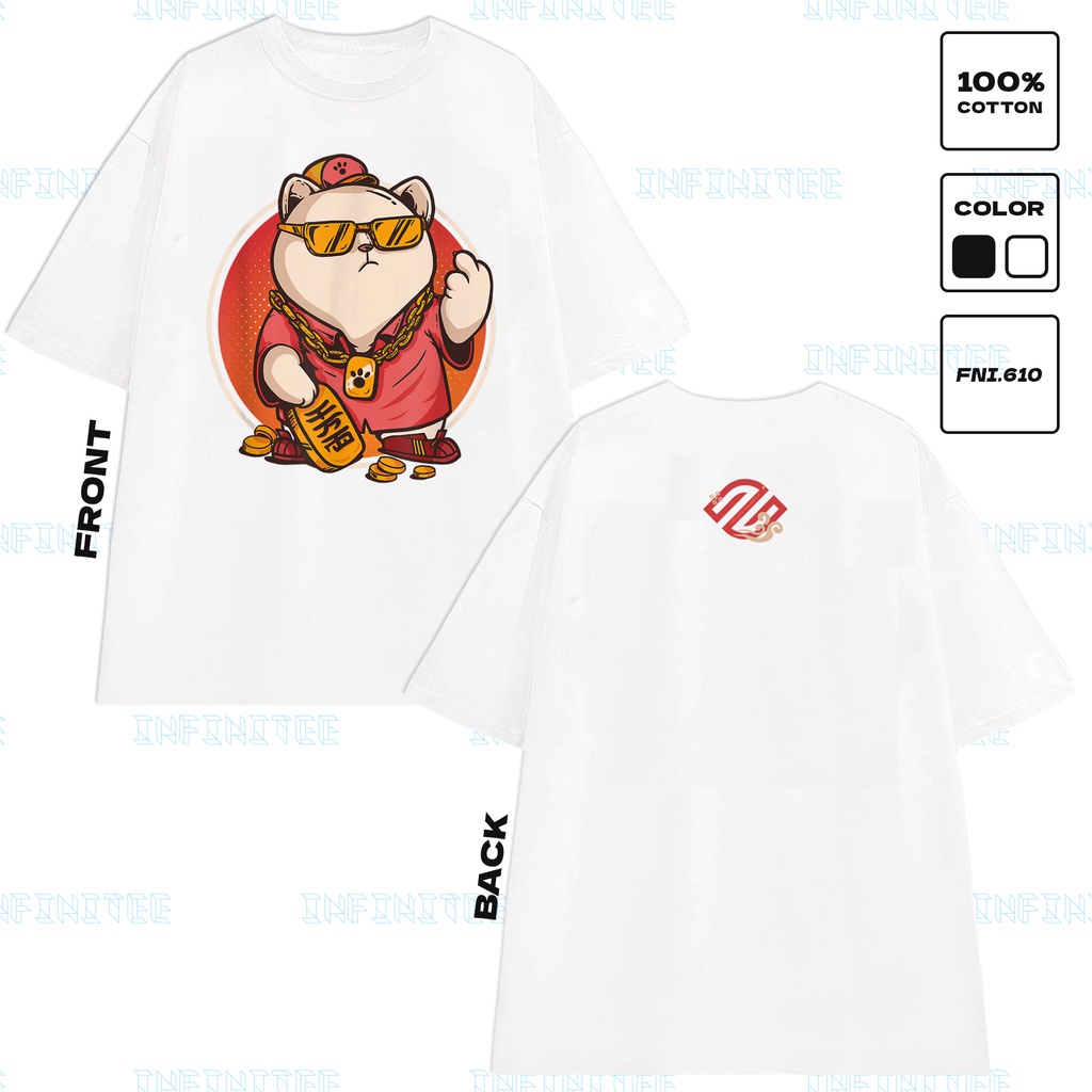 Áo thun INFINITEE Fni0610, Thun 100% Cotton - form rộng Unisex.