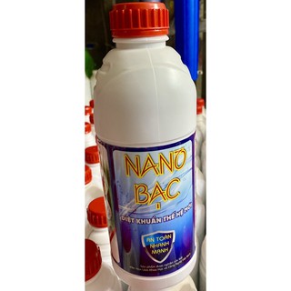 Nano bạc 1000ppm diệt khuẩn, nấm (chai 1 lít)