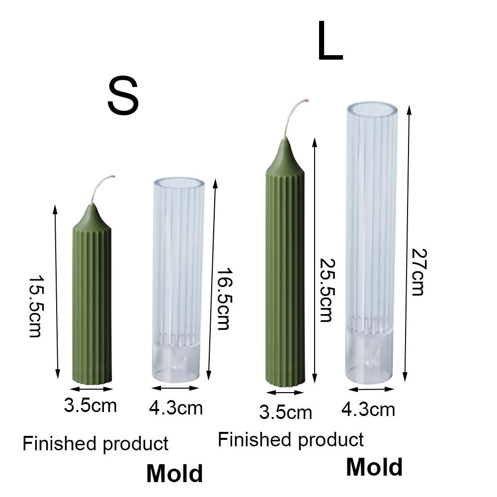 SUSANS Khuôn Làm Nến / Xà Phòng Hình Trụ Cỡ Lớn Bằng Nhựa Độc Đáo Trang Trí Tiệc Cướ