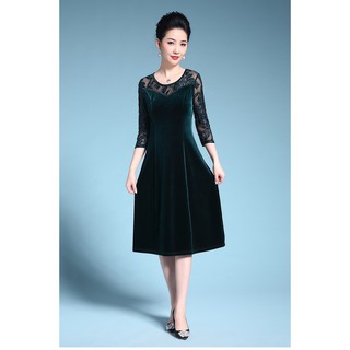 Đầm trung niên cao cấp ( chat nhung)