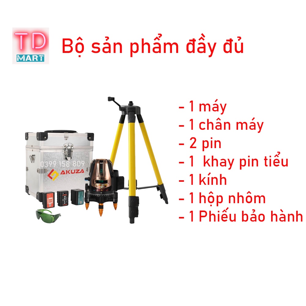 MÁY CÂN BẰNG LASER 5 TIA XANH AKUZA AK-488 SIÊU SÁNG