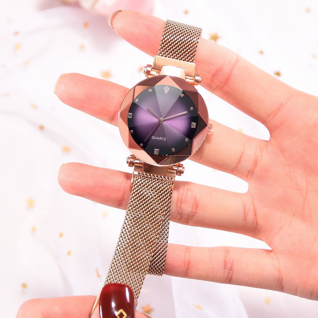 Đồng hồ dây lưới nam châm thời trang nữ Ulzzang L31 | BigBuy360 - bigbuy360.vn