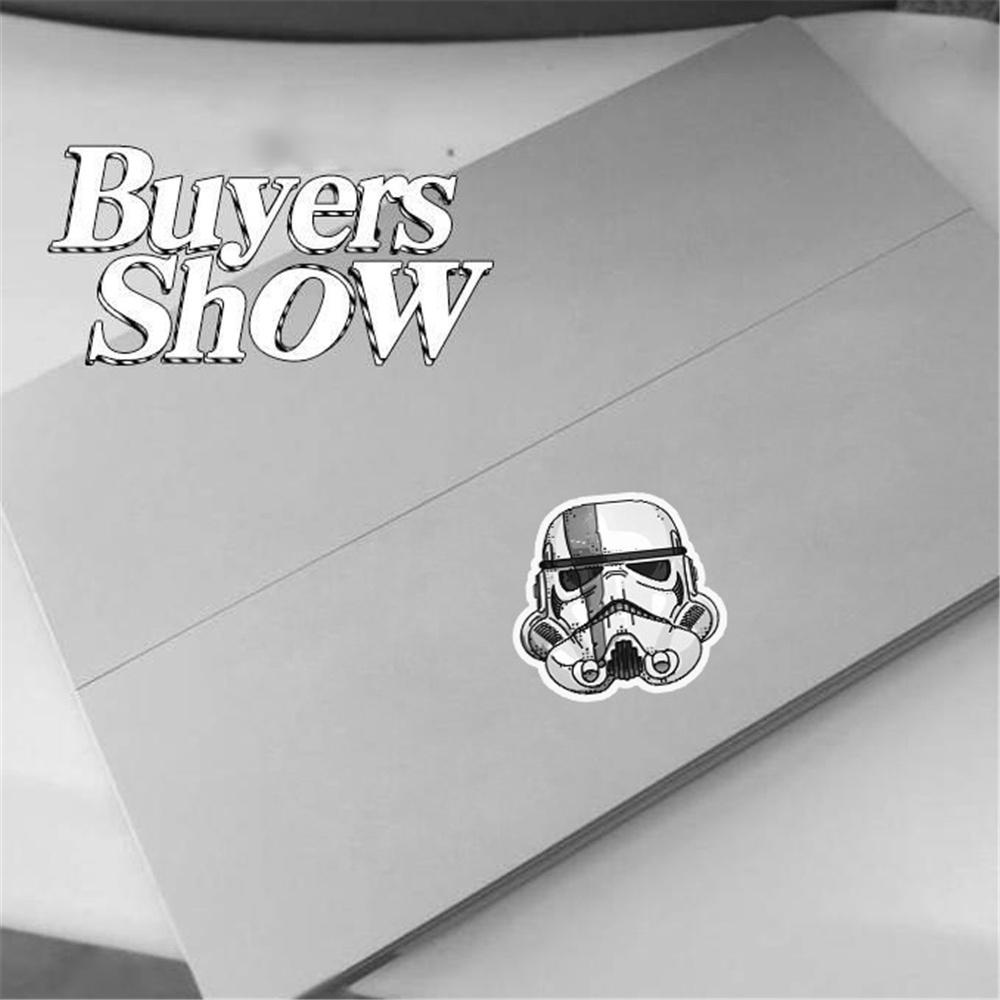 Bộ 50 Miếng Dán Chống Thấm Nước Hình Star Wars Trang Trí Ván Trượt / Laptop / Xe Hơi